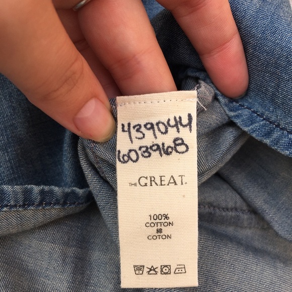 COPY - The Great | Chambray Loose fit blouse Sz 0 - Picture 4 of 11